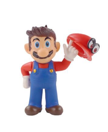 Boneco Mario Bros Odyssey Nintendo 13 Cm Chapeu
