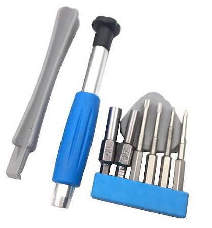 Kit Ferramenta Game Bit Snes, Nintendo Switch N64 Azul