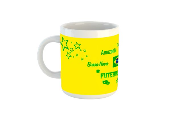 Caneca Brasil Amarela C5