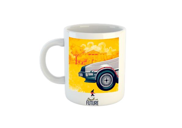 Caneca De volta para Fututo 3 delorean C36