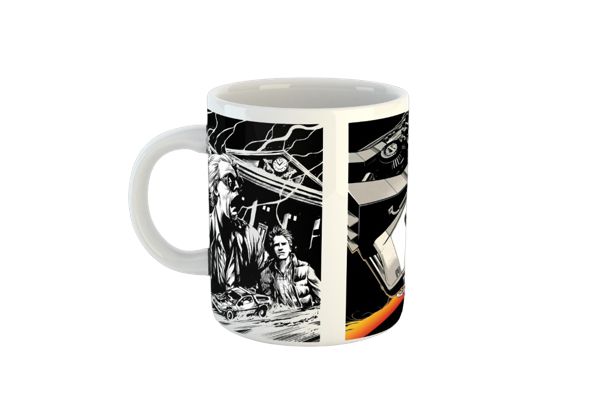 Caneca De volta para Fututo 1 2 3 Delorean 2 C40
