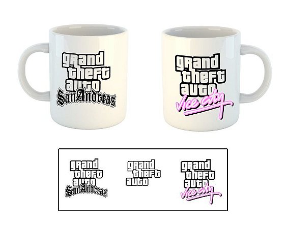 Caneca GTA Grand Theft Auto C516