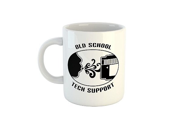 Caneca Old School Tech Support C470