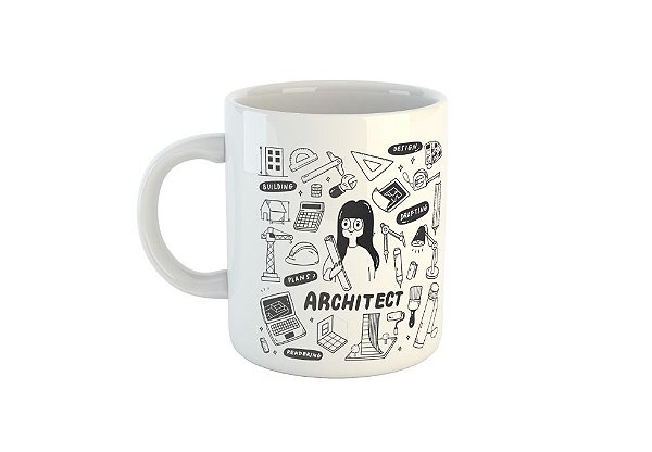 Caneca Profissao - Arquitetura - Mulher C922