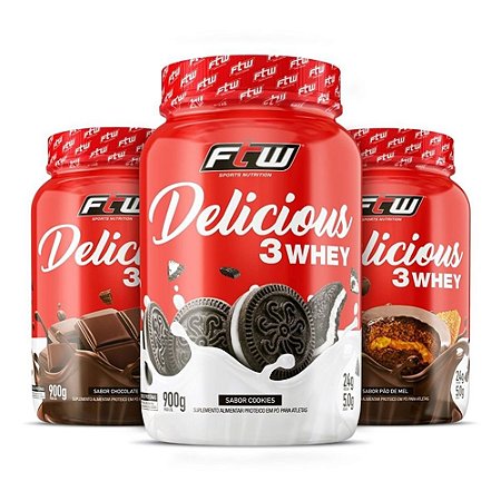 DELICIOUS 3WHEY FTW - 900G
