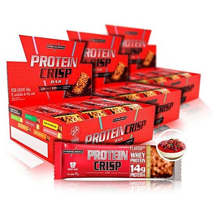 CAIXA PROTEIN CRISP INTEGRALMÉDICA - 12 BARRINHAS