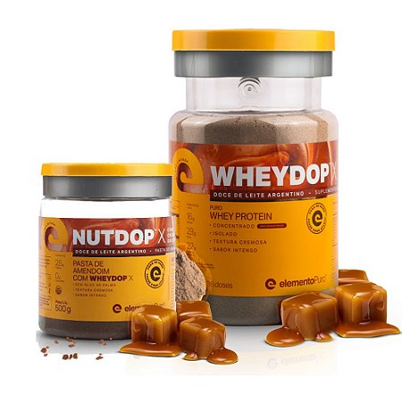 KIT DOCE DE LEITE - WHEYDOP X - 900G + NUTDOP X - 500G
