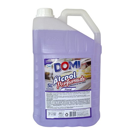 DOMI  ÁLCOOL  PERFUMADO  FLORAL 5L