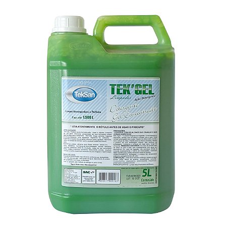 TEK'GEL -  DETERGENTE GEL CONCENTRADO 5L