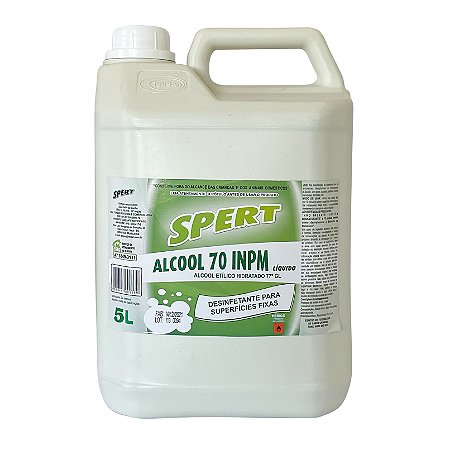 SPERT ÁLCOOL 70° INPM LÍQUIDO 5L