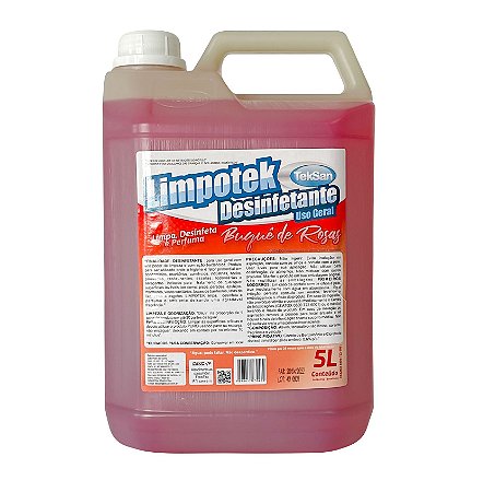 LIMPOTEK DESINFETANTE BUQUÊ DE ROSAS 5L