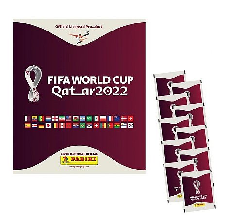 Album Copa Do Mundo Fifa Qatar 2022 Capa Cartão + 200 Envelopes [ PRÉ-VENDA - ENTREGA A PARTIR DO DIA 19/08 ]