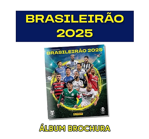 Album De Figurinha Brasileirão 2025 Panini Campeonato Brasileiro - Capa Mole