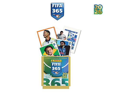 50 Figurinhas Fifa 365, 2026 , Panini = 10 envelopes