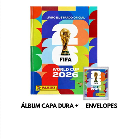 Copa Do Mundo 2026 - Album Capa Dura + 5 Envelopes Fifa World Cup 2026