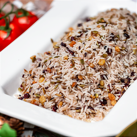 Arroz Festivo Sem Glúten e Sem Lactose - Vegano