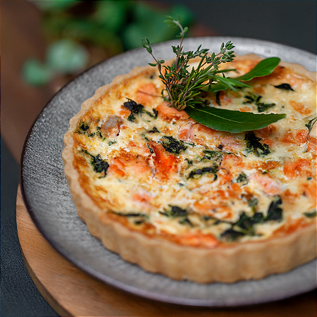 Torta de Espinafre com Salmão