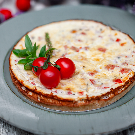 Quiche de Tomates Frescos com Manjericão