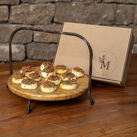 Canapé com Antepasto de Berinjela