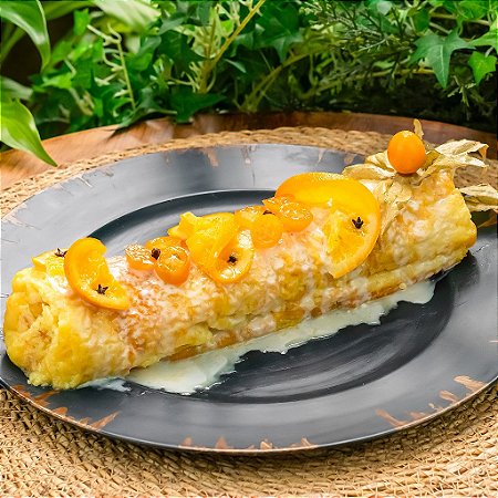 Rocambole de Laranja com Calda