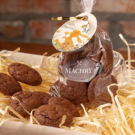 Mini biscoitos de chocolate