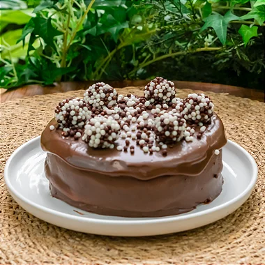 Torta de brigadeiro e Branquinho Pequena