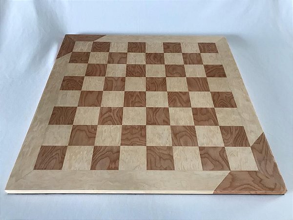 Peças de Xadrez Modelo Profissional + Tabuleiro Marchetado de Madeira -  Prof Ailton - material de xadrez