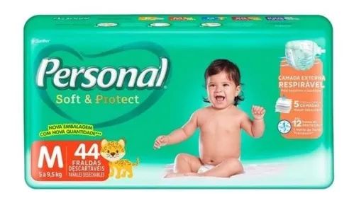 FRALDA PERSONAL BABY SOFT & PROTECT M C/44 UNIDADES