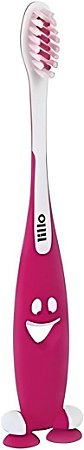 ESCOVA DENTAL LILLO COM VENTOSA ROSA