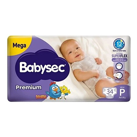 FRALDA BABYSEC PREMIUM MEGA P C/34