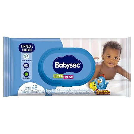 TOALHA UMEDECIDA BABYSEC 48 UN