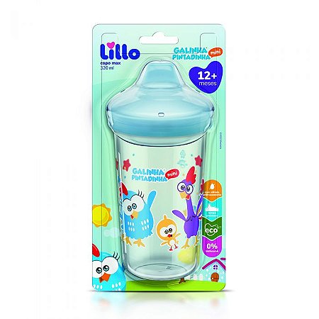 COPO MAX ANTIVAZAMENTO GALINHA PINTADINHA 320ML - 12+ LILLO