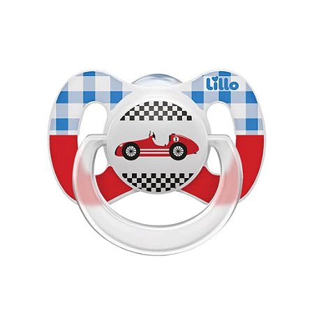 CHUPETA FUNNY XADREZ ORTODONTICA SILICONE TAMANHO 6+ MENINO