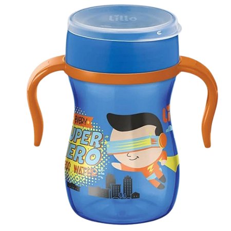 COPO LILLO SUPER EVOLUTION 360º COM ALÇA 240ML - MENINO 6+