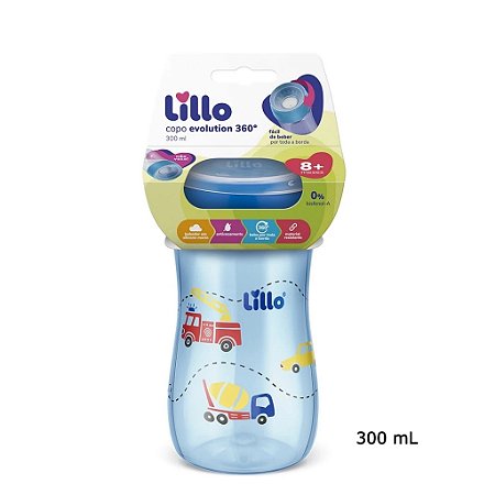 COPO LILLO SUPER EVOLUTION 360º 300ML - MENINO 8+