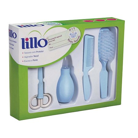KIT HIGIENE RECÉM NASCIDO AZUL LILLO