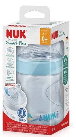 MAMADEIRA NUK ESSENCE CONTROLE TEMPERATURA SMART FLOW 150ML 0+