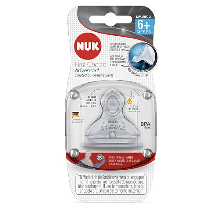 BICO NUK FIRST CHOICE ADVANCED SILICONE FLOW CONTROL 6+ MESES