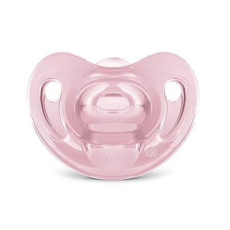 CHUPETA NUK SENSITIVE SOFT 100% SILICONE ROSA 6+