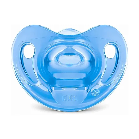 CHUPETA NUK SENSITIVE SOFT 100% SILICONE AZUL 6+