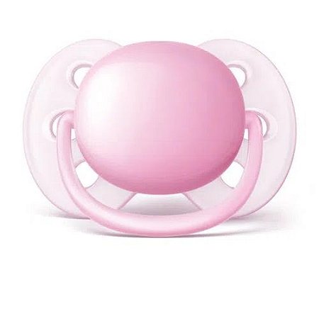 CHUPETA ULTRA SOFT LISA 0-6 MESES AVENT ROSA