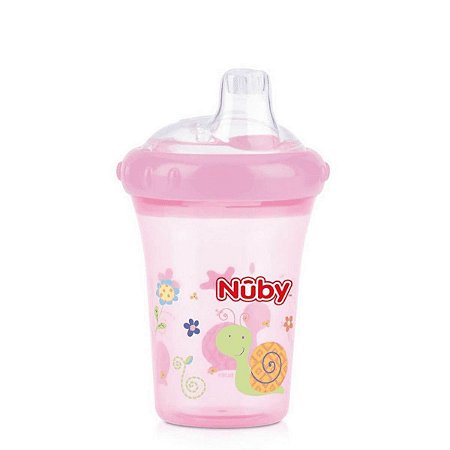 COPO C/ BICO DE SILICONE NÛBY ROSA 207ML