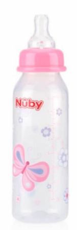 MAMADEIRA BICO NORMAL NÛBY ROSA 240ML