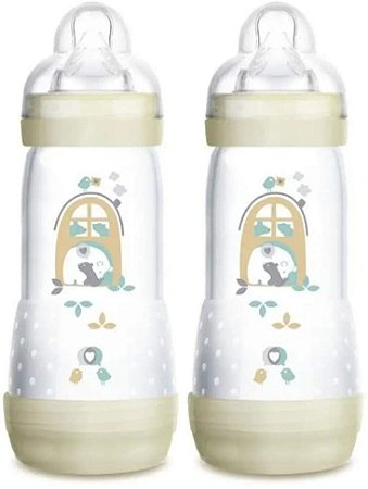 Mamadeira Mam Easy Start - 320Ml (4+ Meses) - Embalagem Dupla - Neutra