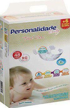 FRALDA PERSONALIDADE BABY TOTAL CARE XG C/48 UNIDADES