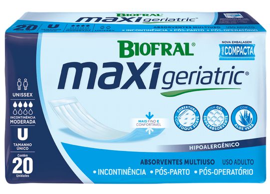 ABSORVENTE BIOFRAL MAXI GERIATRIC C/20 UNIDADES