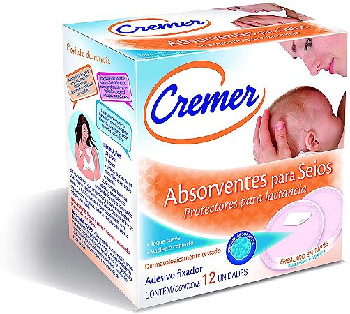 ABSORVENTE PARA SEIOS CREMER C/12 UNIDADES