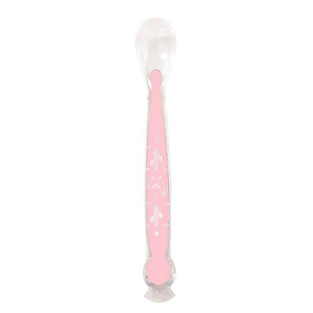 COLHER DE SILICONE BABY GO ROSA