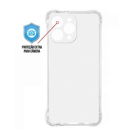 Capa iPhone 14 Pro Max - Silicone Antishock Transparente