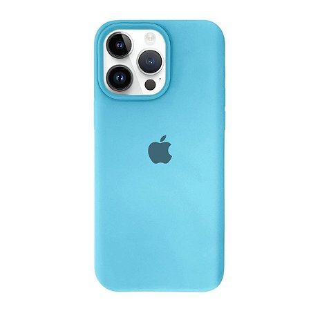 Capa iPhone 15 Pro Max - Case Apple Azul Água